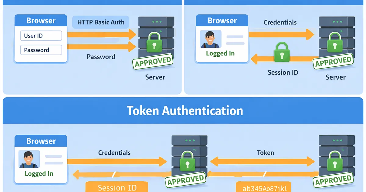 Django REST Framework Authentication &mdash; Complete Guide (Basic, Session, Token)