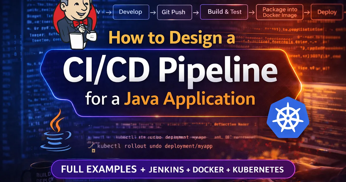 How to Design a CI/CD Pipeline for a Java Application (The Way Top Companies Expect You to Explain&hellip;