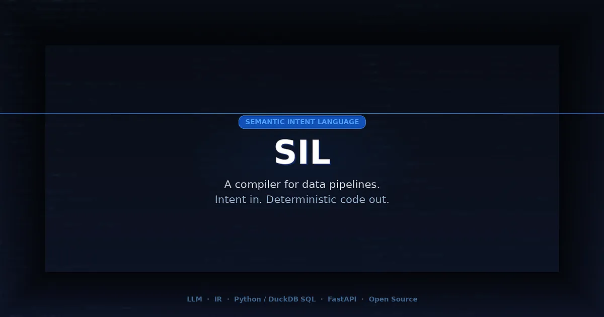 SIL — Semantic Intent Language