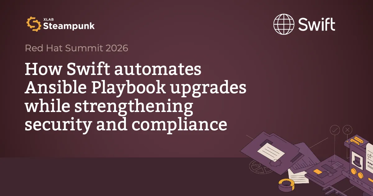 Inside SWIFT’s plan to modernize thousands of Ansible Playbooks — and govern automation at scale