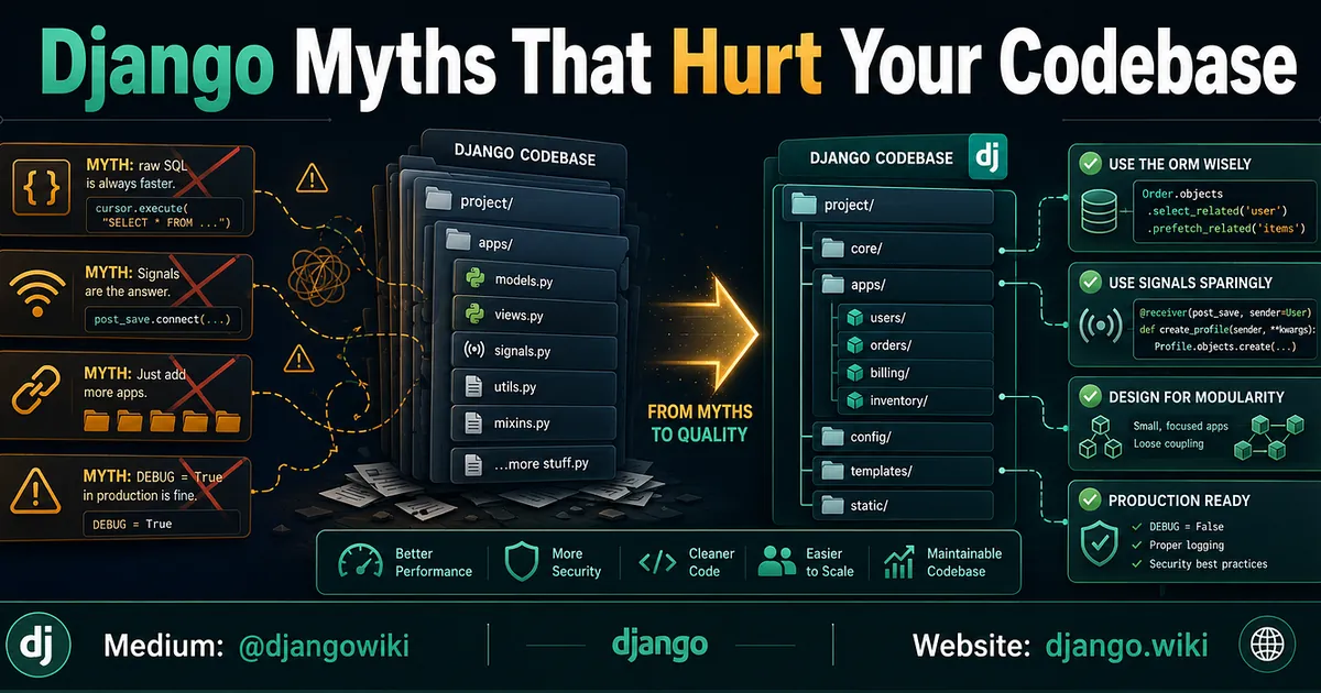 Django Myths That Quietly Damage Your Codebase