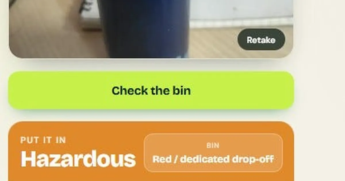 I Got Fined for Putting Trash in the Wrong Bin, So I Vibe-Coded an AI App to Sort it Out