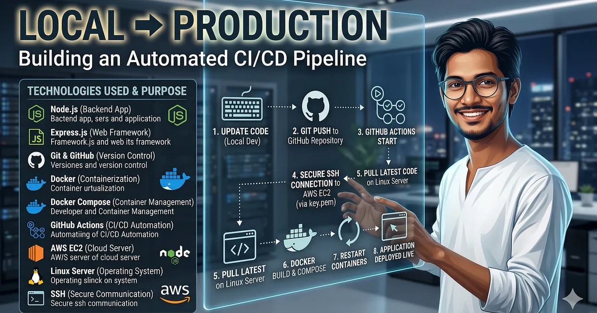 From Localhost to Production: Building an Automated CI/CD Pipeline with Node.js,