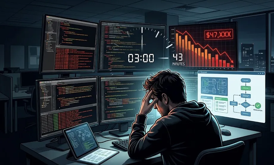 The 3 AM Production Incident That Cost Us $47K in 43 Minutes — And the Playbook That Would Have…