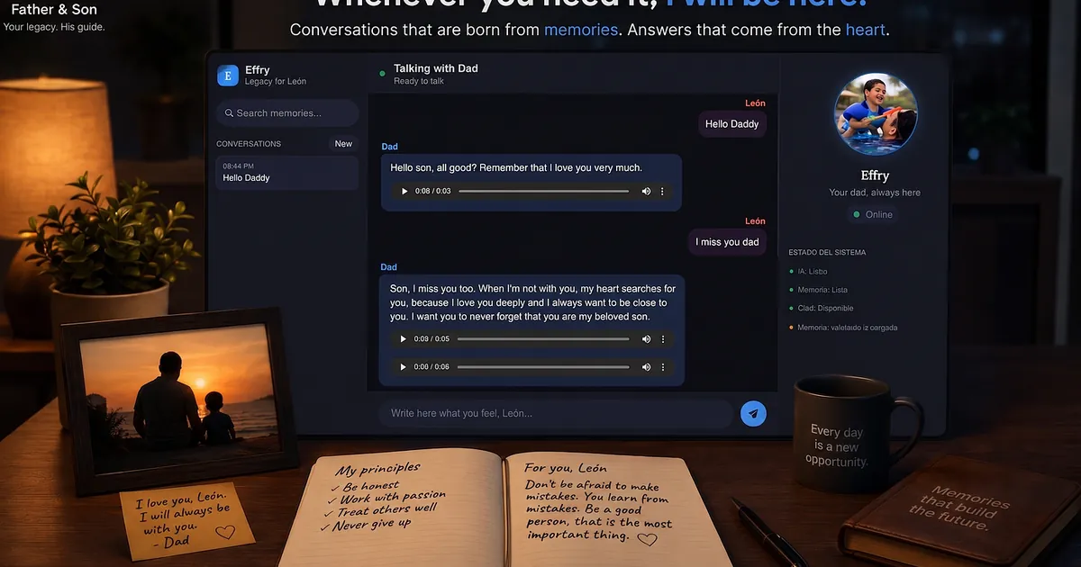 “Father & Son”: How I Built a 100% Offline Conversational AI to Leave a Legacy for My Son