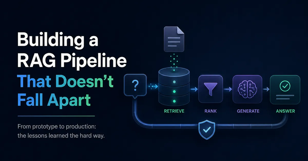 Building a RAG Pipeline That Doesn’t Fall Apart