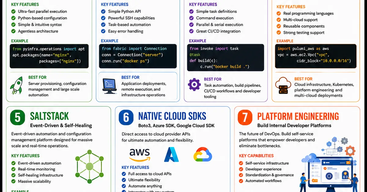 🚀 7 Python DevOps Tools Replacing Ansible in 2026