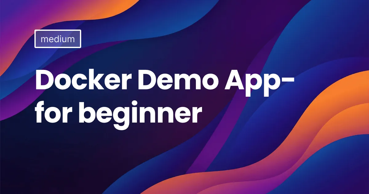 Docker Demo App- for beginner