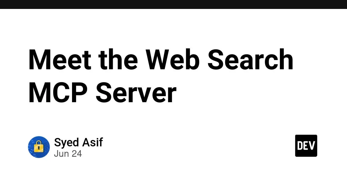 Meet the Web Search MCP Server