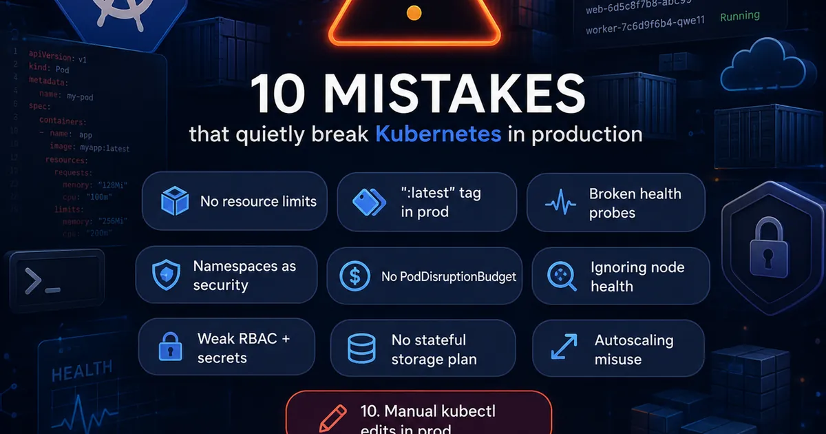 Top 10 Kubernetes Mistakes DevOps Engineers Keep Making in Production