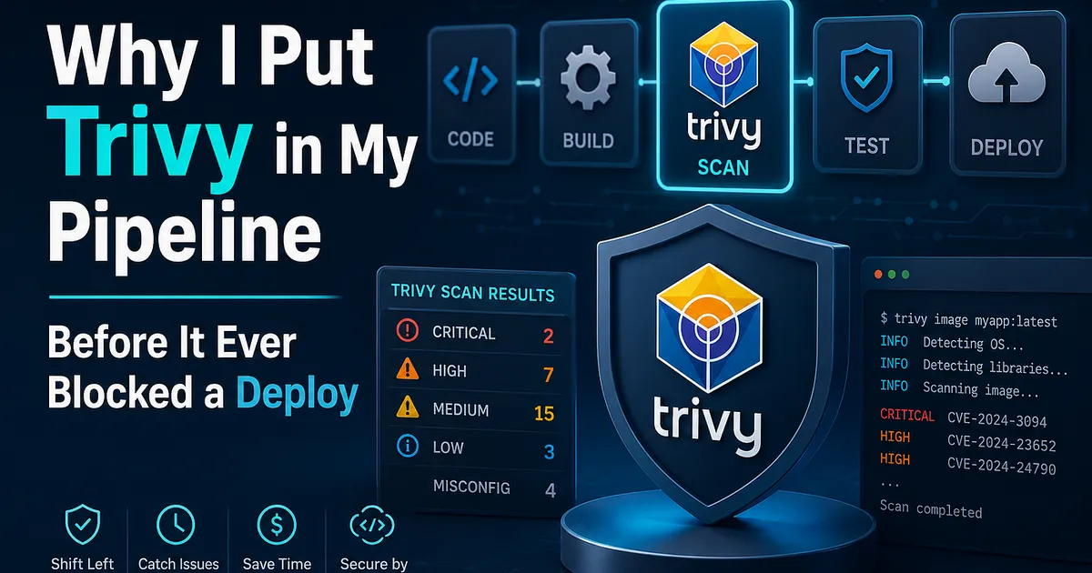 Why I Put Trivy in My Pipeline Before It Ever Blocked a Deploy