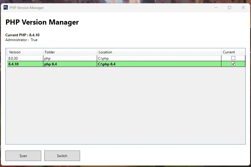 PHP Version Manager for Windows: The Easiest Way to Switch Between Multiple PHP Versions