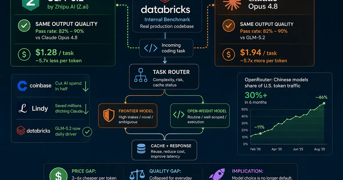 Databricks Compared GLM-5.2 to Claude. The Results Should Worry Anthropic.