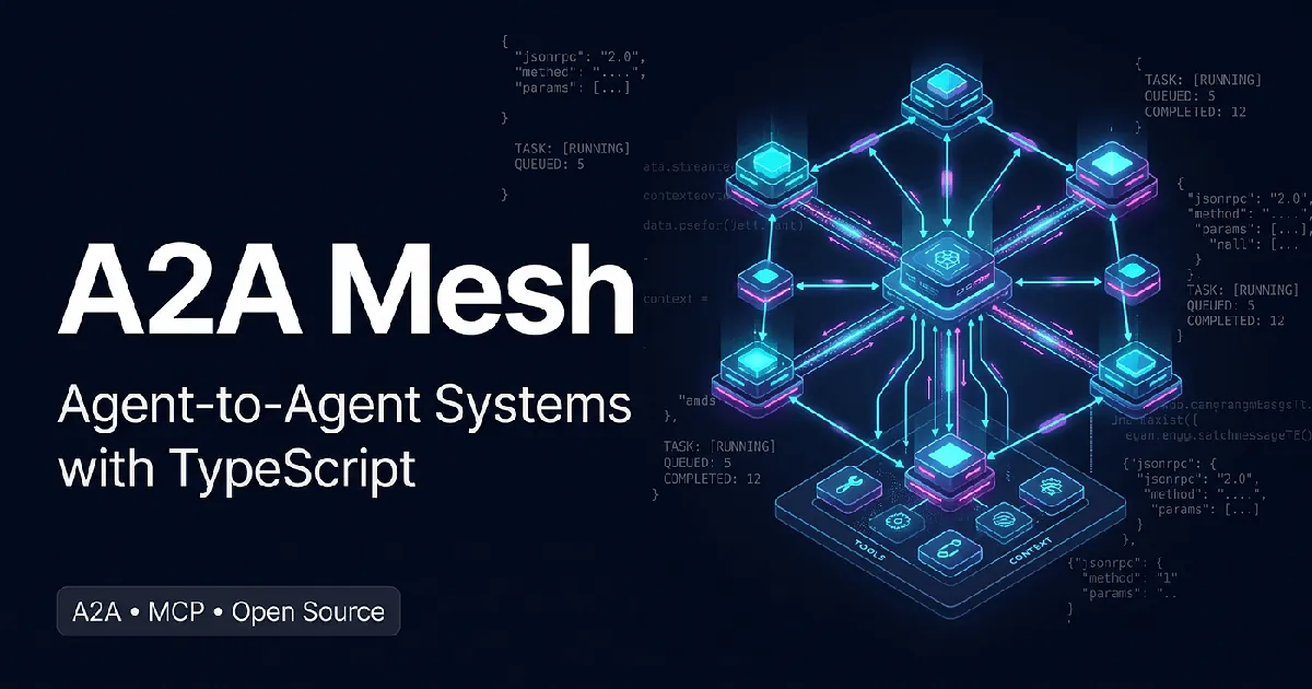 Building A2A-Native Agent Systems in TypeScript: Introducing A2A Mesh