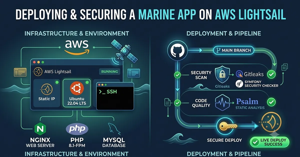 How I Deployed and Secured a webApp on AWS Lightsail with Nginx and GitHub Actions (PHP 8.1