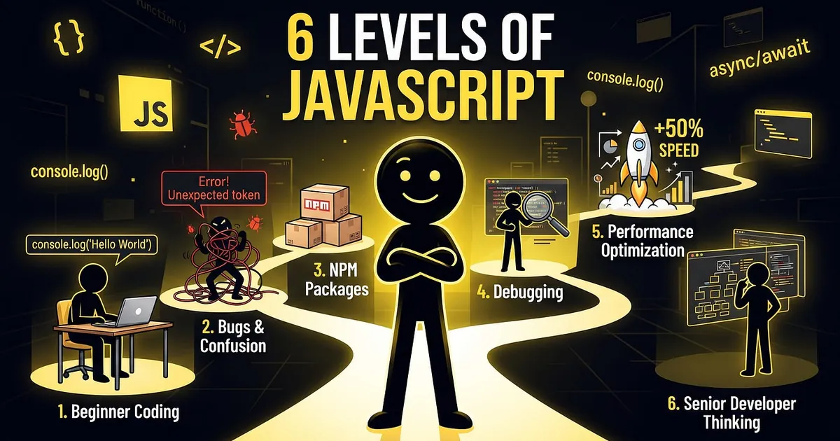 The 6 Levels of JavaScript: What You Learn From Beginner to Senior Developer