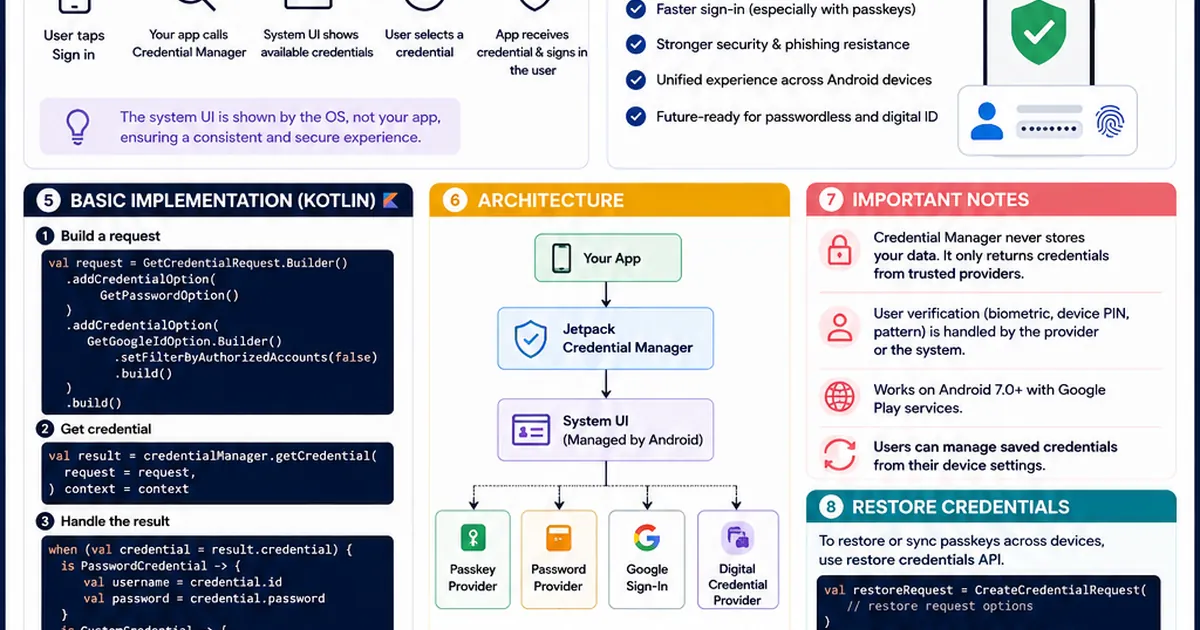 Android Credential Manager: A Practical Guide for Developers 🔐