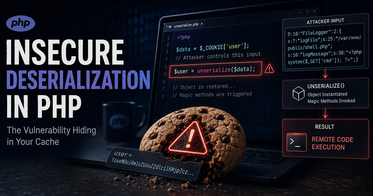 Insecure Deserialization in PHP — When Your Cache Becomes an Attack Surface