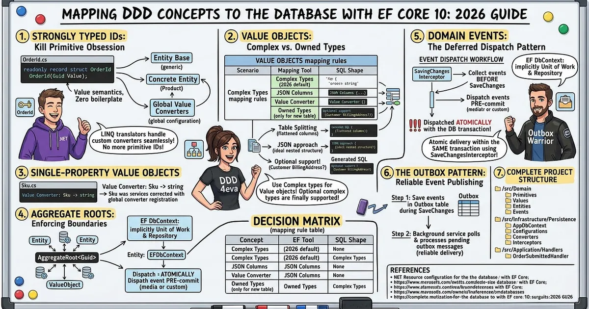 Mapping Domain-Driven Design Concepts to the Database With EF Core 10