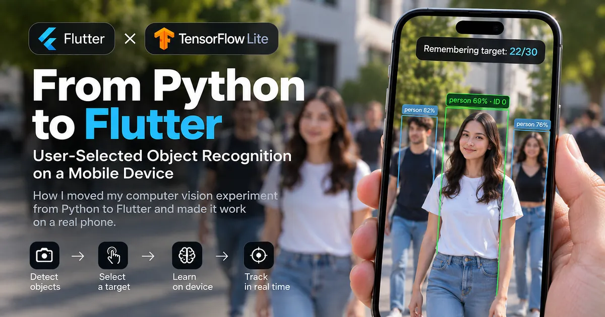 From Python to Flutter: User-Selected Object Recognition on a Mobile Device