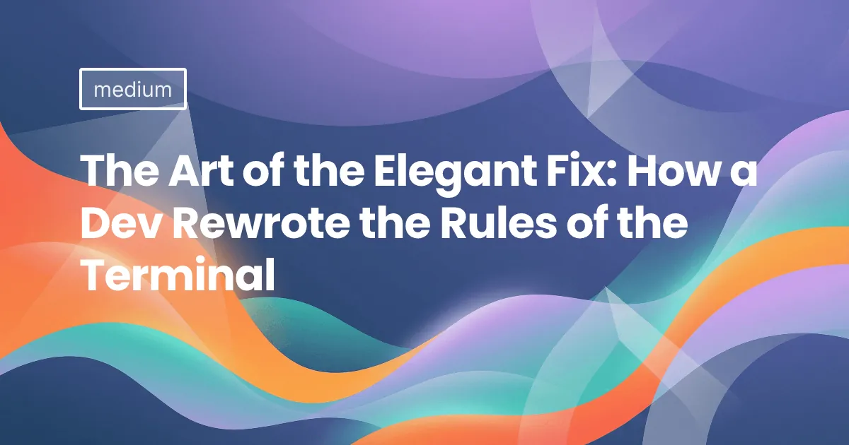 The Art of the Elegant Fix: How a Dev Rewrote the Rules of the Terminal