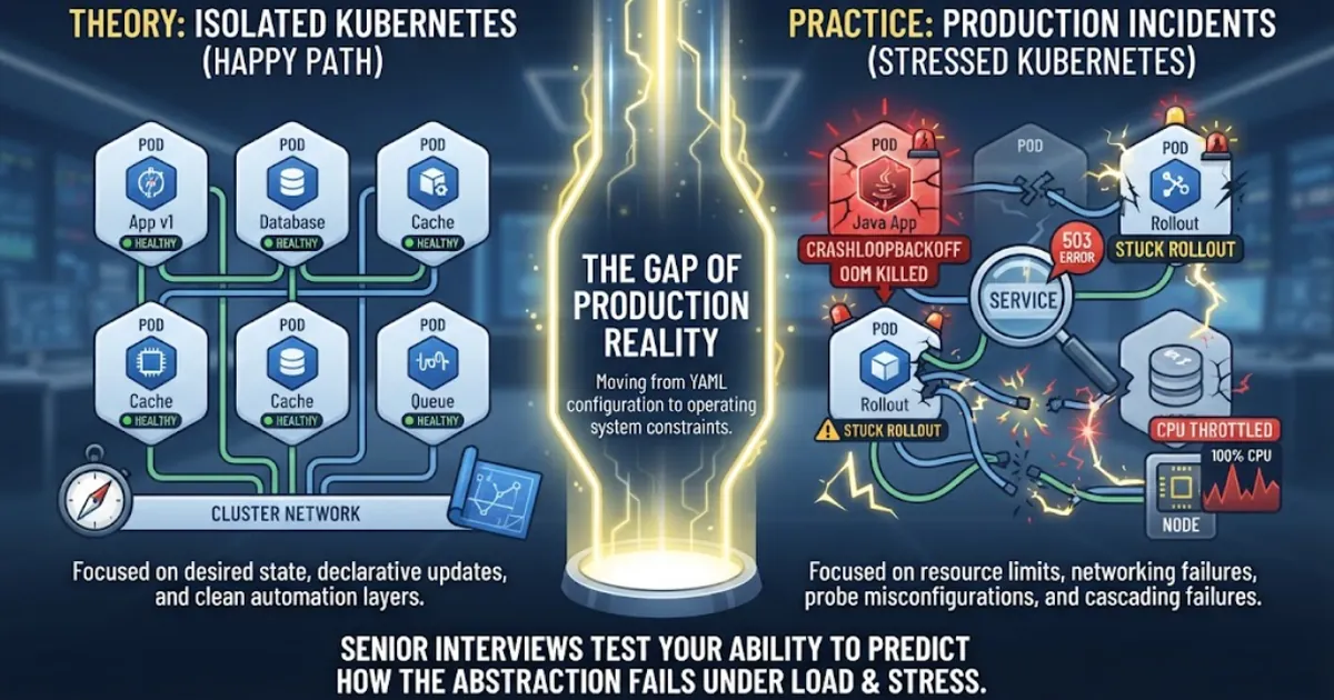 Kubernetes Interview Questions and Answers: 35 Production Scenarios Senior Backend Engineers Should…
