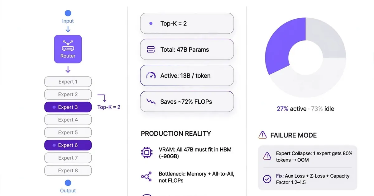 Mixture of Experts (MoE): How Models Like Mixtral Scale Without Scaling Cost