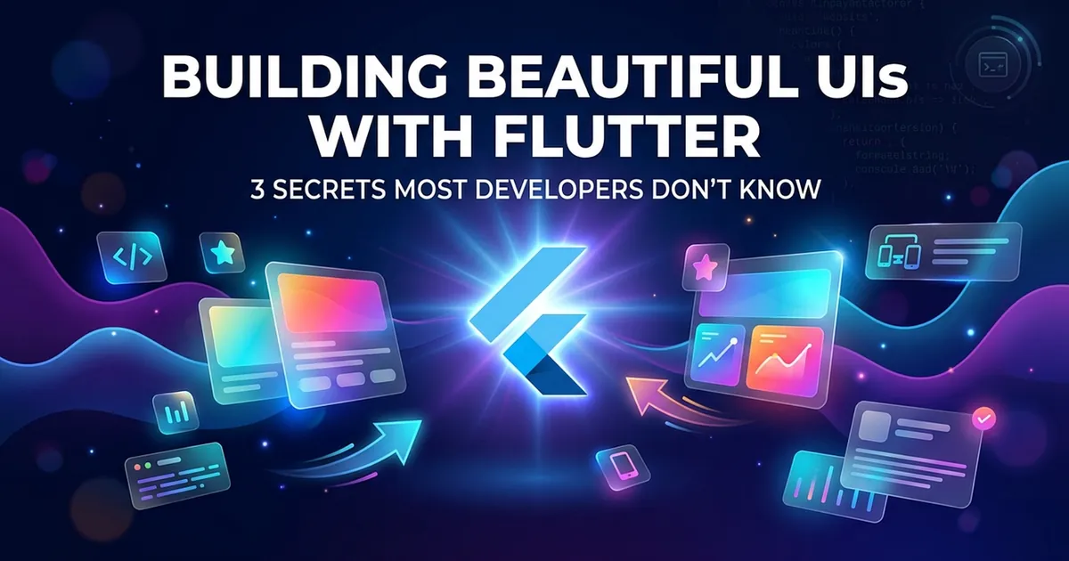 Building Beautiful UIs with Flutter: 3 Secrets Most Developers Don’t Know