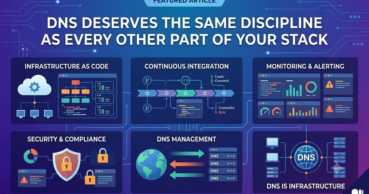 DNS Deserves the Same Discipline as Every Other Part of Your Stack
