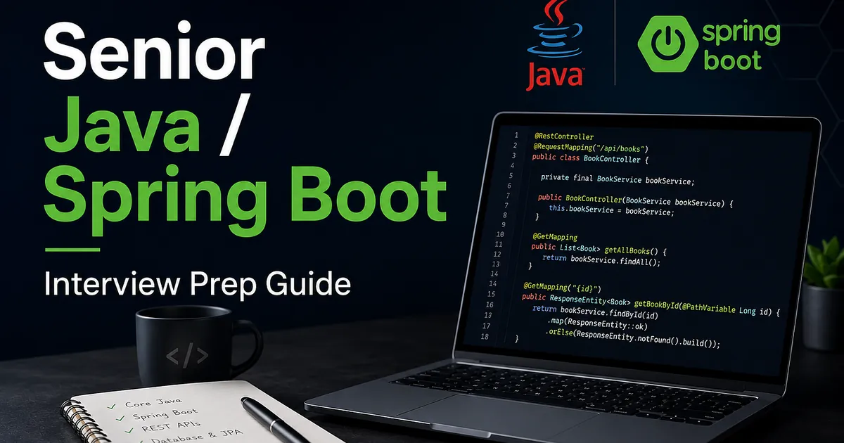 Senior Java / Spring Boot Interview Prep Guide