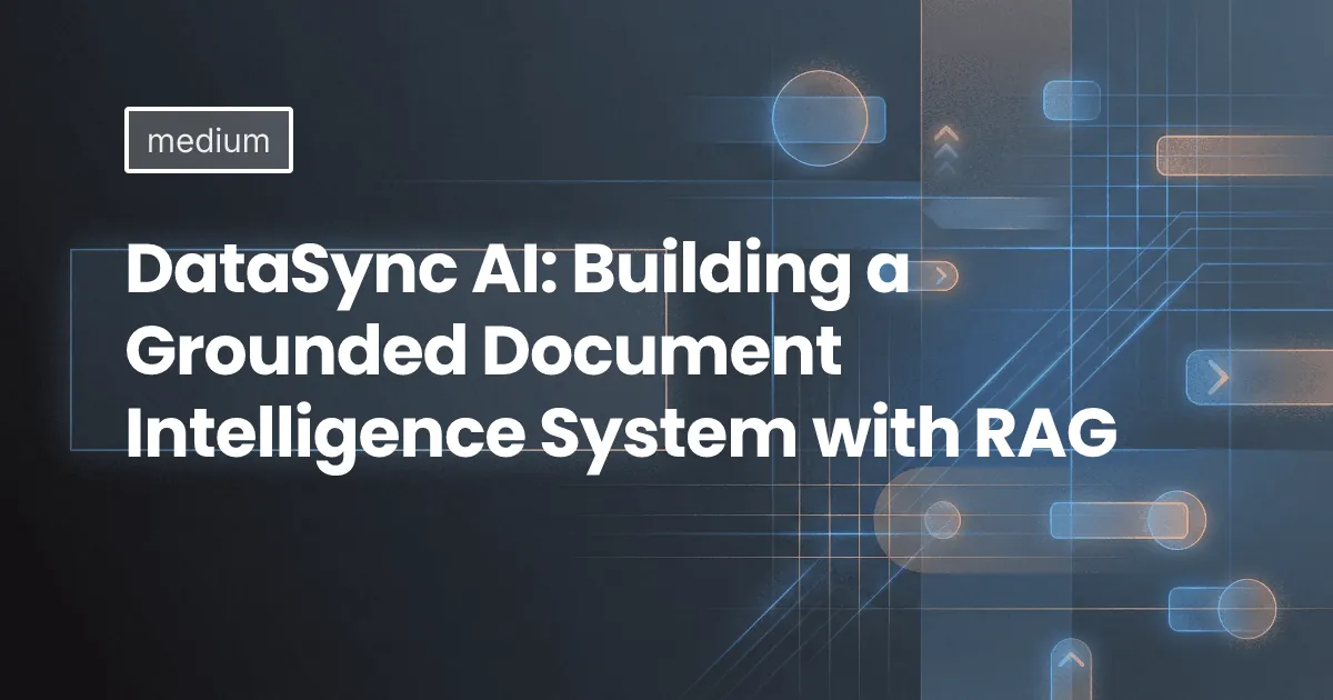 DataSync AI: Building a Grounded Document Intelligence System with RAG