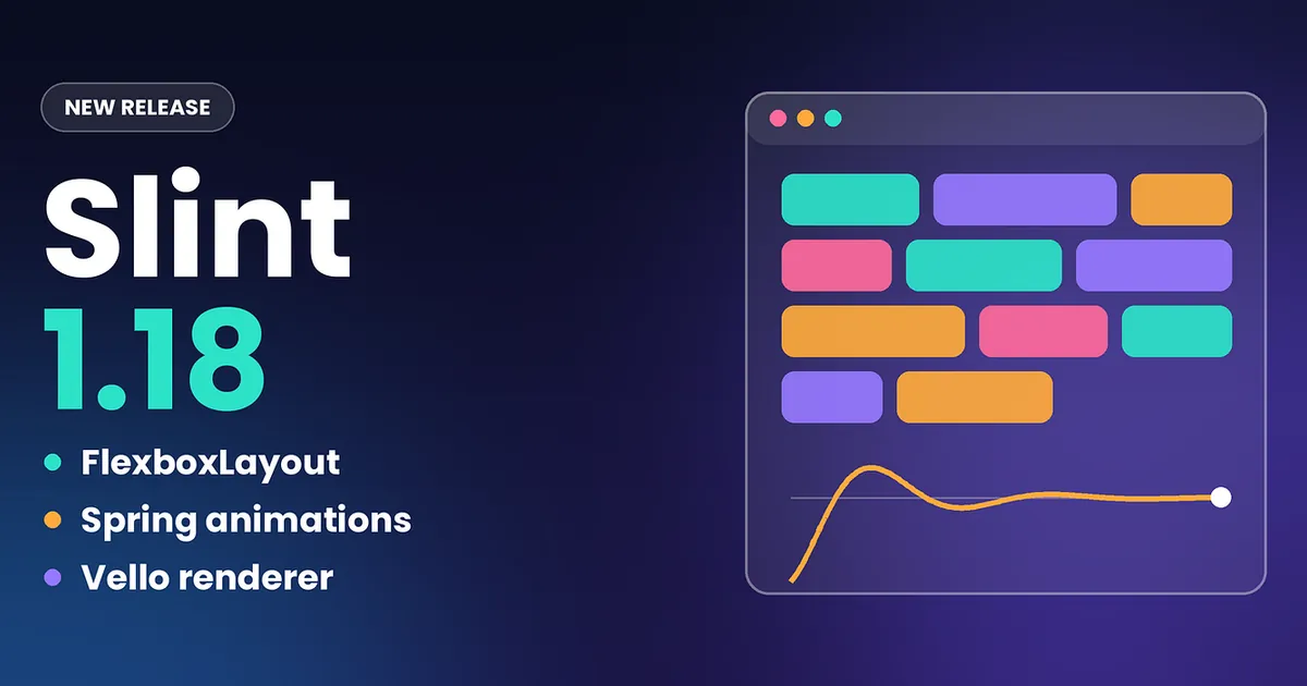 Slint 1.18 Brings Flexbox, Spring Animations, and a New Renderer