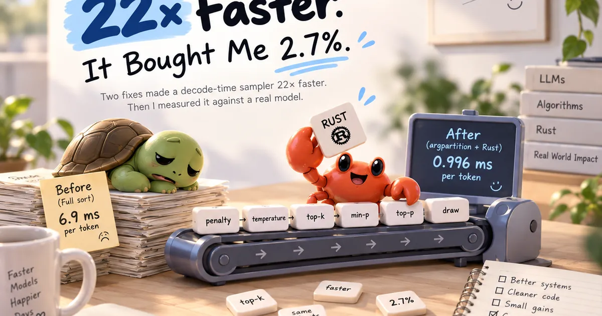 I Made Sampling 22× Faster. It Bought Me 2.7%