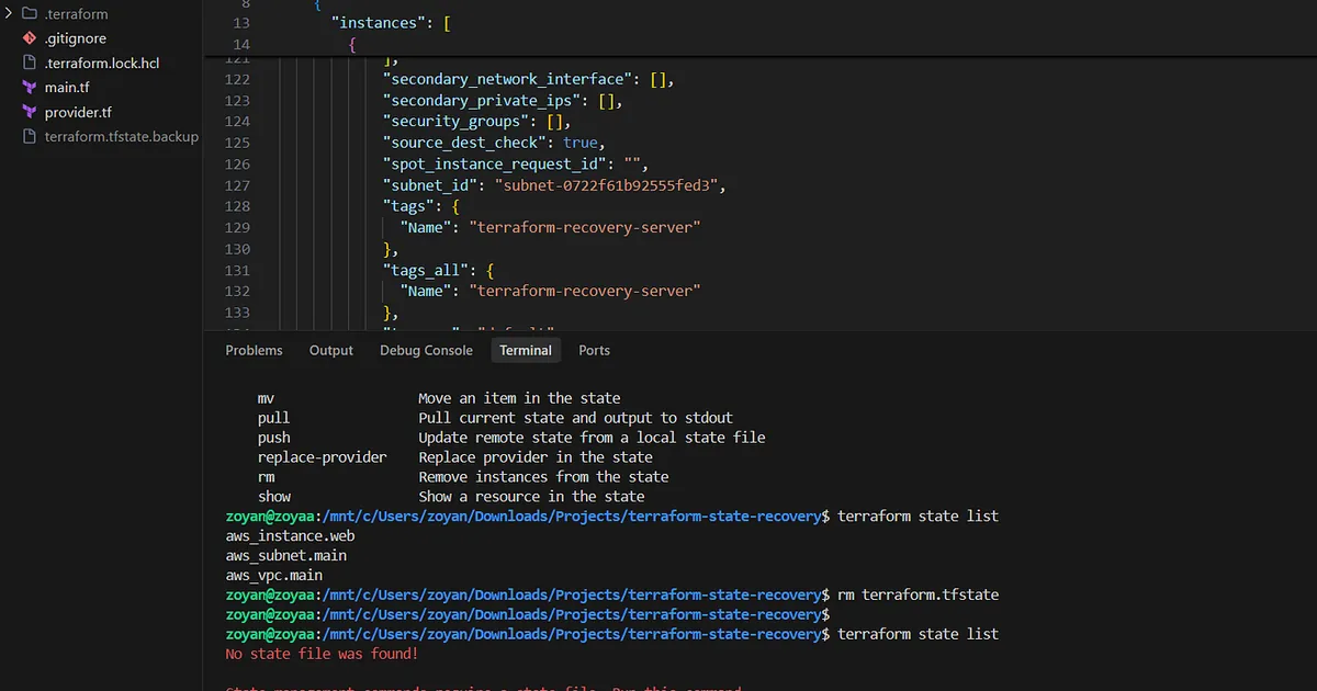 I Deleted My Terraform State on Purpose. AWS Didn’t Notice.