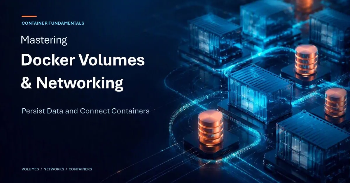 🐳 Docker Mastery Series — Docker Volumes & Networking