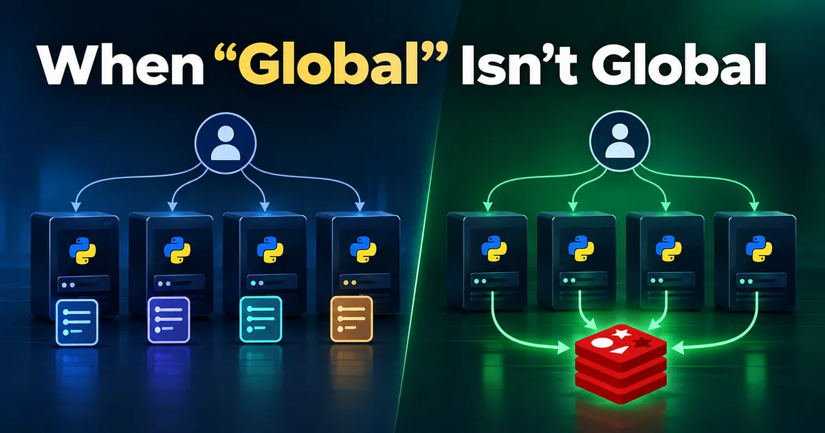 When “Global” Isn’t Global: The Hidden Failure Mode of In-Memory State in FastAPI