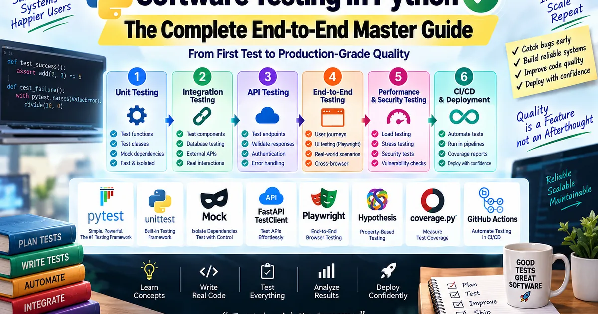 🧪 Testing in Python — The Complete End-to-End Master Guide