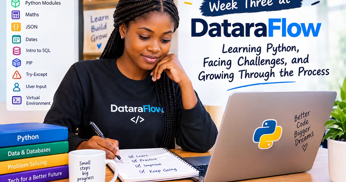 Week Three at DataraFlow: Learning Python, Facing Challenges, and Growing Through the Process