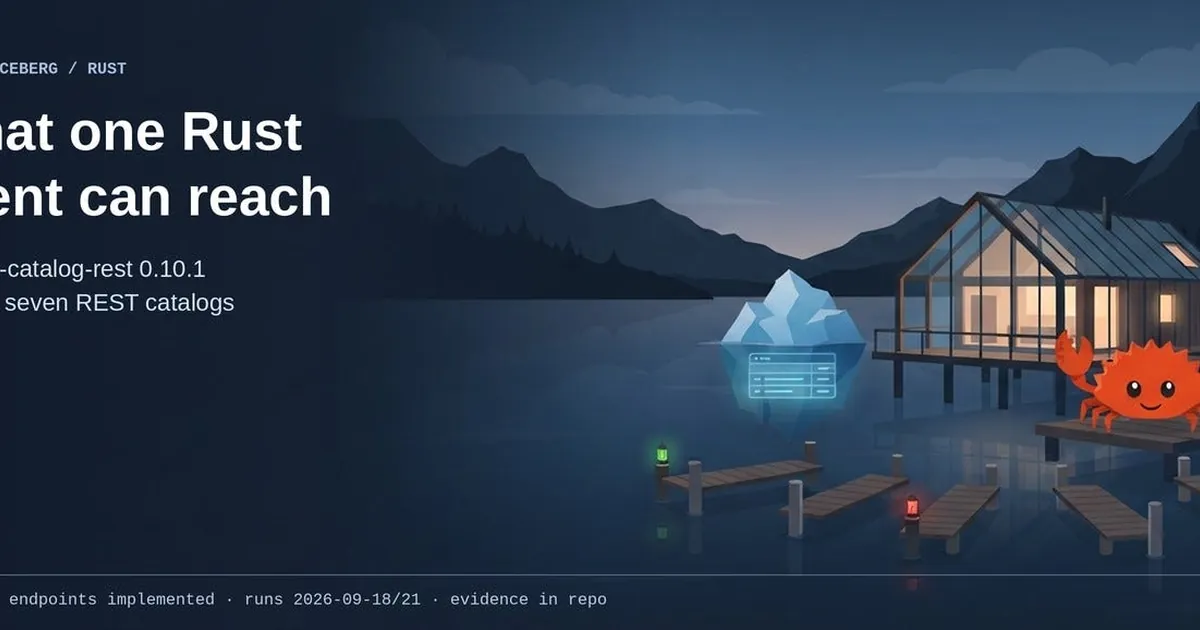 What One Rust Client Can Reach Across Seven Iceberg Catalogs