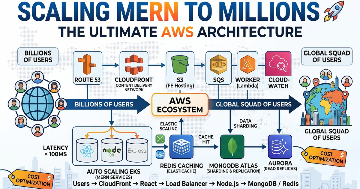 How to Scale MERN to Millions of Users with AWS 🚀