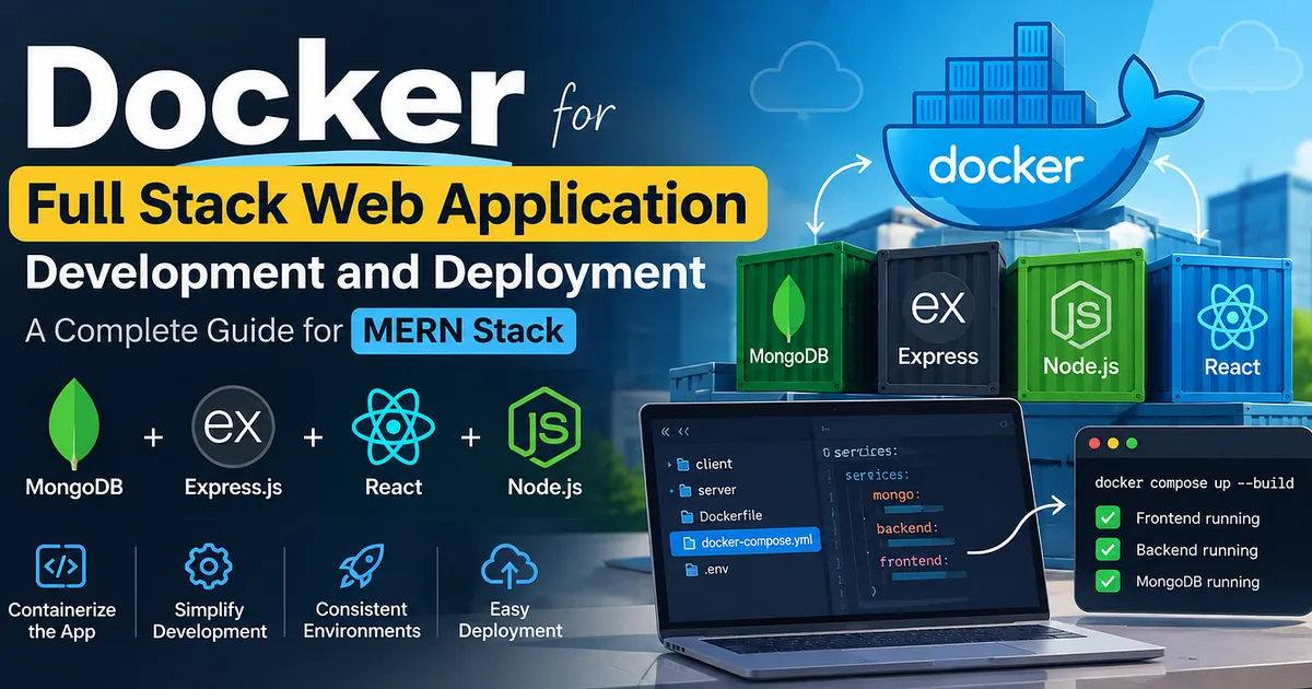 Docker for Full Stack Web Application Development and Deployment Using the MERN Stack