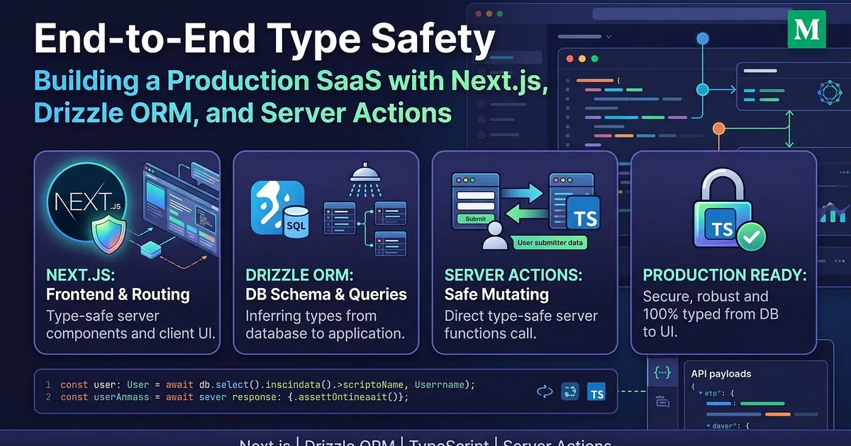 End-to-End Type Safety: Building a Production SaaS with Next.js, Drizzle ORM, and Server Actions