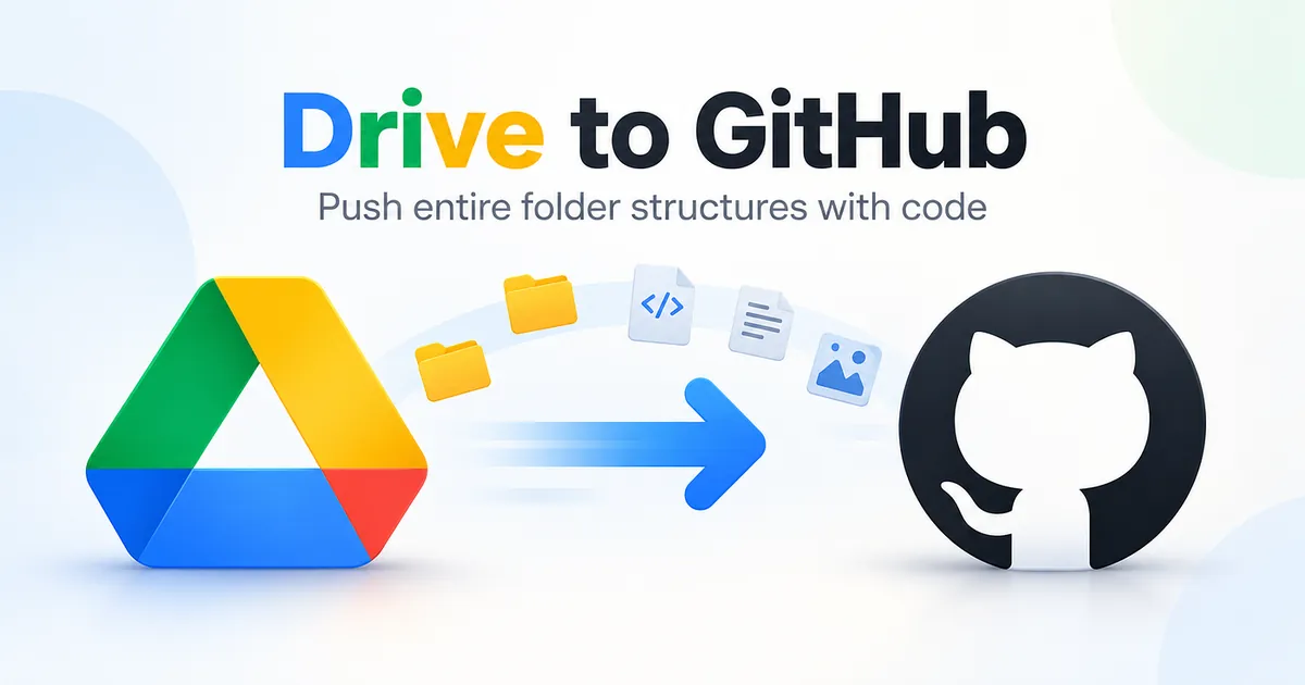 Push Entire Google Drive Folders to GitHub Using Python