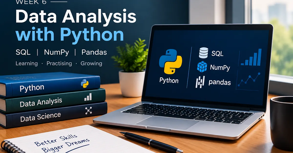 SQL, Pandas, and NumPy: Building My Data Analysis Skills in Week Six of My DataraFlow Journey